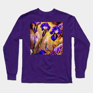 Purple Iris - Botanicals 08 Long Sleeve T-Shirt